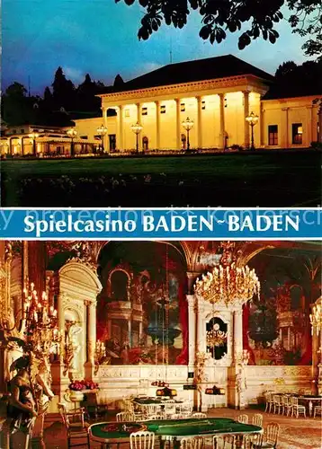 AK / Ansichtskarte Casino Spielbank Baden Baden  Kat. Spiel