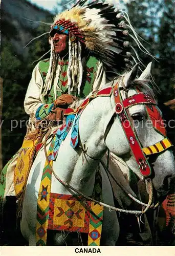 AK / Ansichtskarte Indianer Native American Canadian Indian Chief  Kat. Regionales
