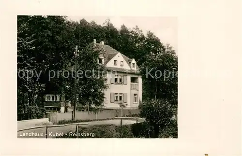 AK / Ansichtskarte Reinsberg Freiberg Landhaus Kubel Kat. Reinsberg Freiberg