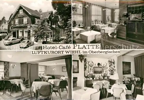 AK / Ansichtskarte Wiehl Gummersbach Hotel Cafe Platte Kat. Wiehl