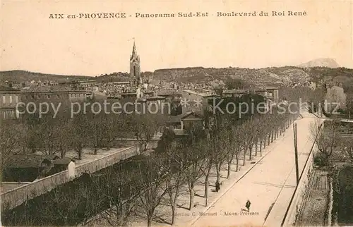 AK / Ansichtskarte Aix en Provence Panorama Sued Est Boulevard du Roi Rene Kat. Aix en Provence
