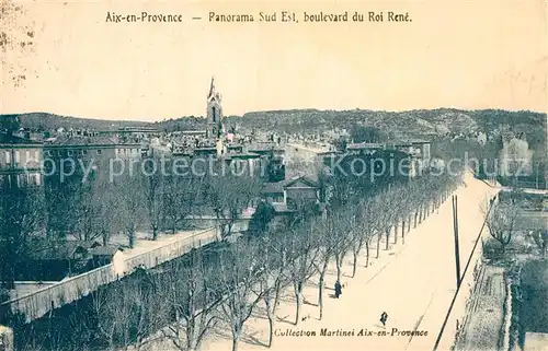 AK / Ansichtskarte Aix en Provence Panorama sud est Boulevard du Roi Rene Kat. Aix en Provence