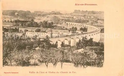 AK / Ansichtskarte Aix en Provence Vallee de l Arc et Viaduc du Chemin de Fer Kat. Aix en Provence