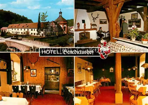 AK / Ansichtskarte Holzkirchen Unterfranken Hotel Benedictushof Gastraeume Kat. Holzkirchen