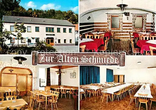 AK / Ansichtskarte Regendorf Gasthof Zur Alten Schmiede Gastraeume Kat. Zeitlarn