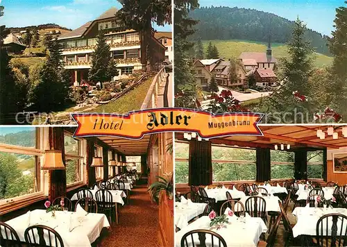 AK / Ansichtskarte Muggenbrunn Hotel Adler Pension Gastraeume Kat. Todtnau