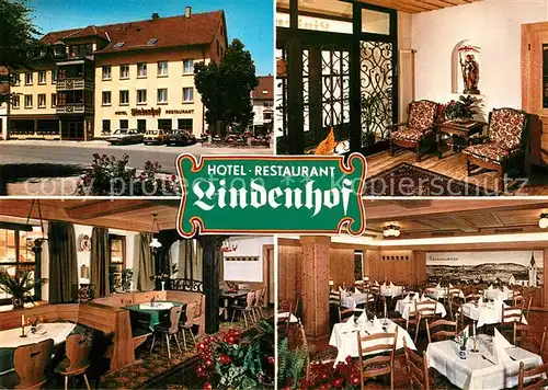AK / Ansichtskarte Braeunlingen Hotel Restaurant Lindenhof Gastraeume Kat. Braeunlingen