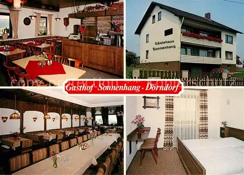 AK / Ansichtskarte Doerndorf Mittelfranken Gasthof Sonnenhang Gastraeume Zimmer Kat. Denkendorf