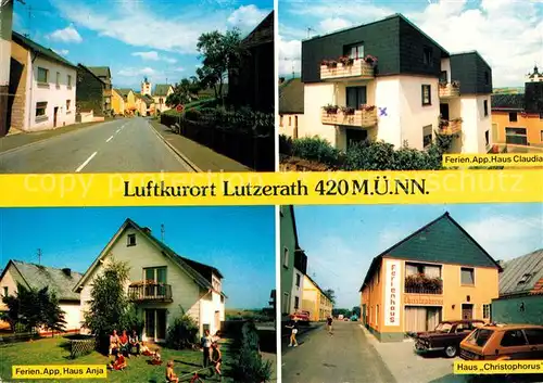AK / Ansichtskarte Lutzerath Strassenpartie Haus Anja Haus Claudia Haus Christophorus Kat. Lutzerath