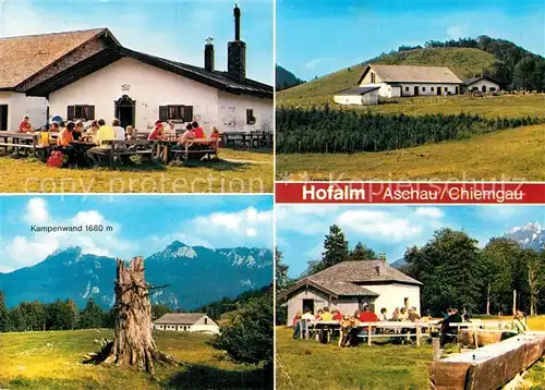 AK / Ansichtskarte Aschau Chiemgau Hofalm Kampenwand Freiterrasse Kat. Aschau i.Chiemgau