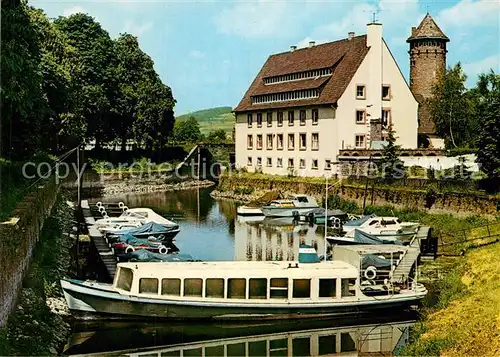 AK / Ansichtskarte Holzminden Weser Jachthafen mit Jugendherberge Kat. Holzminden