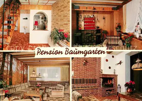 AK / Ansichtskarte Zorge Pension Baumgarten Gaststube Zimmer Kaminzimmer Kat. Zorge