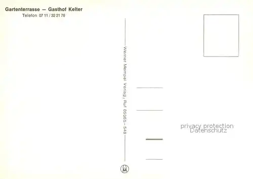 AK / Ansichtskarte Neckarhalde Gartenterrasse Gasthof Kelter Kat. Esslingen am Neckar