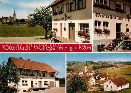 AK / Ansichtskarte Wolfegg Weinkellerei Dieth Panorama Kat. Wolfegg