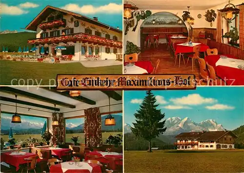 AK / Ansichtskarte Kruen Cafe Maximilianshof Einkehr Gastraeume Kat. Kruen