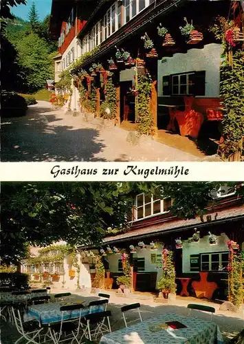 AK / Ansichtskarte Almbachklamm Gasthaus Pension zur Kugelmuehle Freiterrasse Kat. Berchtesgaden