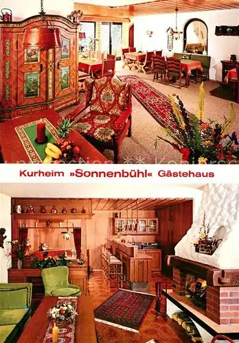 AK / Ansichtskarte Oberstaufen Kurheim Sonnenbuehl Gaestehaus Kat. Oberstaufen