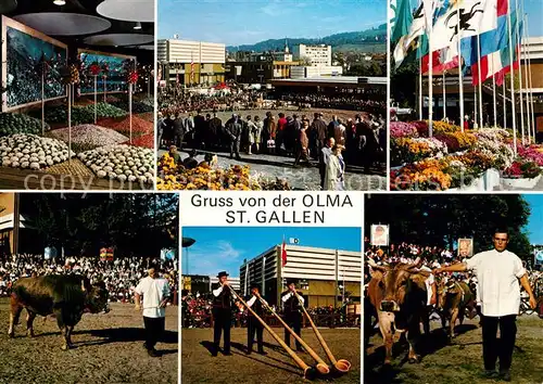 AK / Ansichtskarte St Gallen SG OLMA Schweizer Messe fuer Land und Milchwirtschaft Details Kat. St Gallen