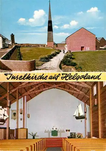 AK / Ansichtskarte Helgoland Inselkirche Inneres Kat. Helgoland