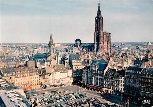 AK / Ansichtskarte Strasbourg Alsace Place Kleber Cathedrale Kat. Strasbourg