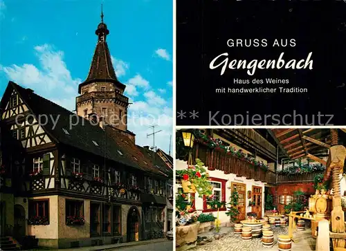 AK / Ansichtskarte Gengenbach Haus des Weines handwerkliche Tradition Kat. Gengenbach Schwarzwald