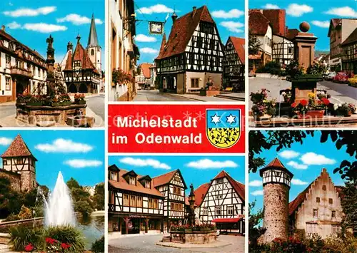 AK / Ansichtskarte Michelstadt Brunnen Stadtansichten Kat. Michelstadt