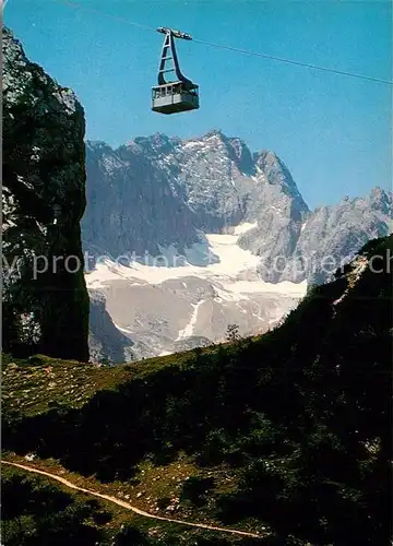 AK / Ansichtskarte Seilbahn Osterfelder Hupfleitenjoch Zugspitze Kat. Bahnen