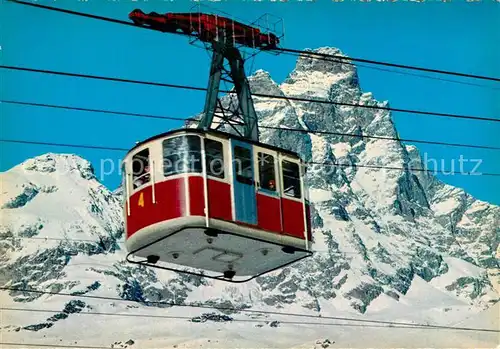 AK / Ansichtskarte Seilbahn Cervinia Breuil Matterhorn  Kat. Bahnen