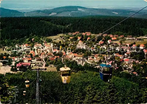 AK / Ansichtskarte Seilbahn Bocksberg Hahnenklee Bockswiese  Kat. Bahnen