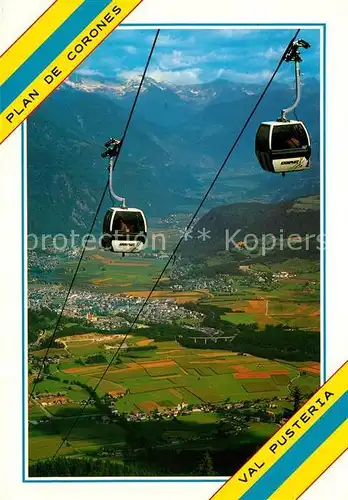 AK / Ansichtskarte Seilbahn Val Pusteria Plan de Corones  Kat. Bahnen