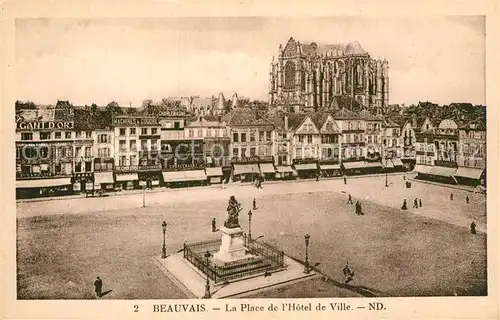 AK / Ansichtskarte Beauvais Place de Hotel de Ville  Kat. Beauvais