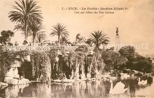 AK / Ansichtskarte Nice Alpes Maritimes La Grotte Jardins Albert I Kat. Nice