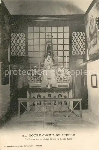 AK / Ansichtskarte Liesse Notre Dame Interieur Chapelle de la Santa Casa  Kat. Liesse Notre Dame