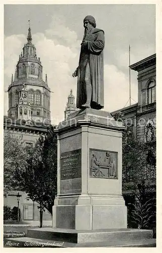 AK / Ansichtskarte Mainz Rhein Gutenbergdenkmal