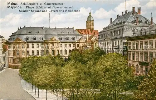 AK / Ansichtskarte Mainz Rhein Schillerplatz Gouvernement 