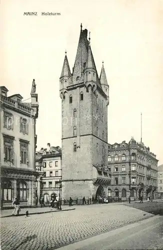 AK / Ansichtskarte Mainz Rhein Holzturm