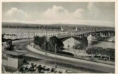 AK / Ansichtskarte Mainz Rhein Strassenbruecke