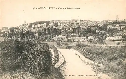 AK / Ansichtskarte Angouleme Vue sur Saint Martin Kat. Angouleme