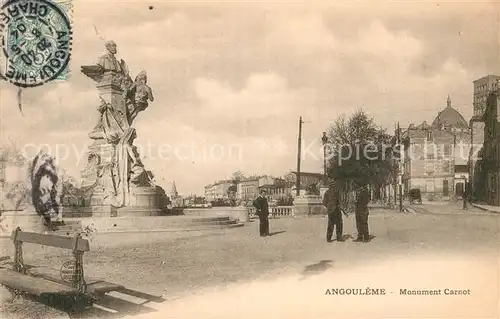 AK / Ansichtskarte Angouleme Monument Carnot Statue Kat. Angouleme