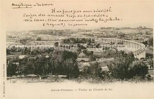 AK / Ansichtskarte Aix en Provence Viaduc du Chemin de fer Kat. Aix en Provence