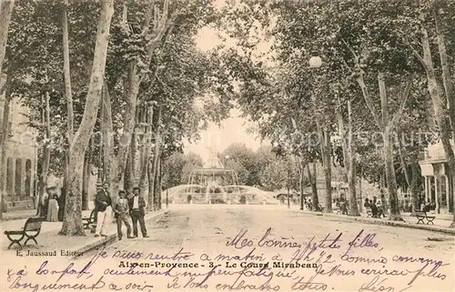 AK / Ansichtskarte Aix en Provence Cours Mirabeau Fontaine Monumentale Kat. Aix en Provence