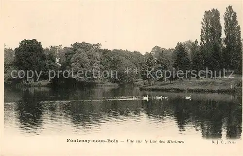 AK / Ansichtskarte Fontenay sous Bois Vue sur le Lac des Minimes Kat. Fontenay sous Bois