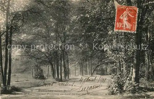 AK / Ansichtskarte Fontenay sous Bois Bois de Vincennes sur Fontenay au bord du Lac des Minimes Kat. Fontenay sous Bois