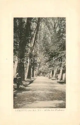 AK / Ansichtskarte Luxeuil les Bains Allee des Platanes Kat. Luxeuil les Bains