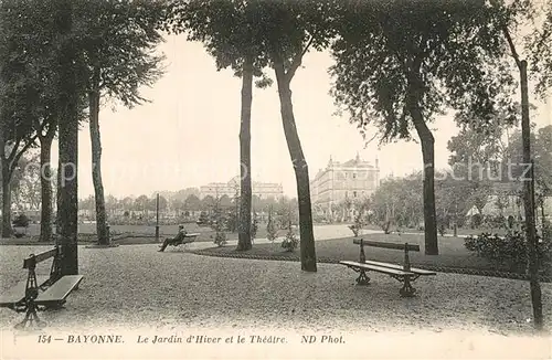 AK / Ansichtskarte Bayonne Pyrenees Atlantiques Jardin d Hiver et le Theatre Kat. Bayonne