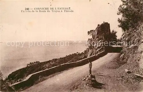 AK / Ansichtskarte Theoule sur Mer Un coin de la Route du Trayas a Theoule Corniche de l Esterel Kat. Theoule sur Mer