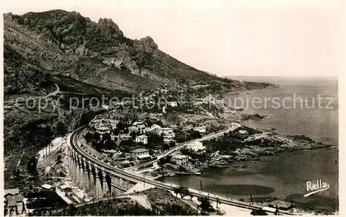 AK / Ansichtskarte Antheor Route de la Corniche d Or Viaduc du Chemin de fer Collection La Cote d Azur Kat. Saint Raphael