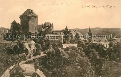 AK / Ansichtskarte Burg Wupper Schloss Stammschloss der Grafen von Berg 12. Jhdt. Kat. Solingen