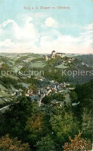 AK / Ansichtskarte Burg Wupper Panorama mit Oberburg Kat. Solingen