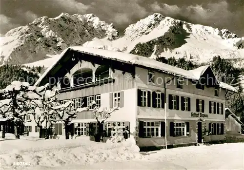 AK / Ansichtskarte Birgsau Alpengasthaus mit Alpgundskopf und Griesgundkopf Kat. Oberstdorf